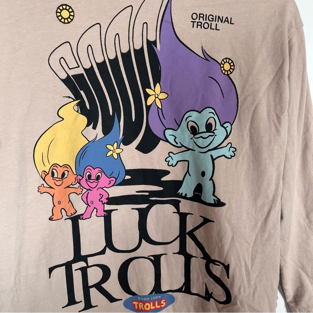 Zara × DreamWorks Good Luck Trolls Kids Long Sleeve Tee | Size 11-12 years - Picture 2 of 5